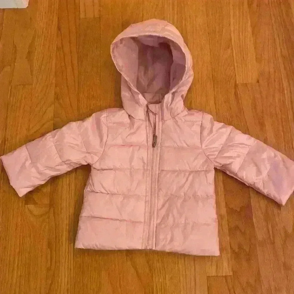 Beautiful Habitual Kid Pink Sherpa Coat, Removable Puffer Jacket 2 in 1 Coat - Picture 7 of 8